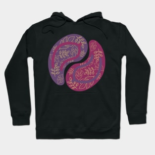 Flip-flops Circle, Pink and Purple Hoodie